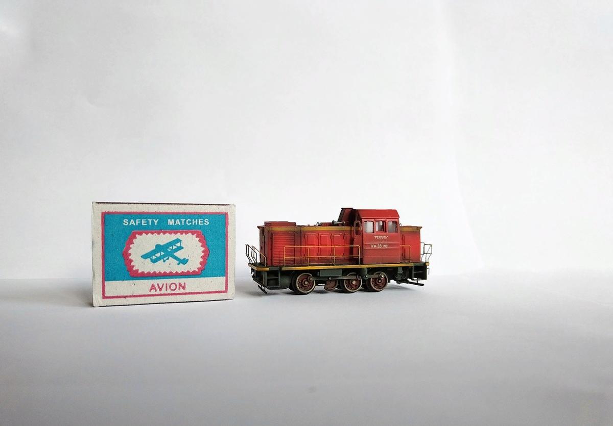 Модель тепловоза ТГМ23 в типоразмере ТТ