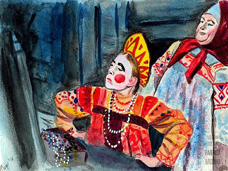 Моя работа по мотивам фильма-сказки А.А. Роу «Морозко»