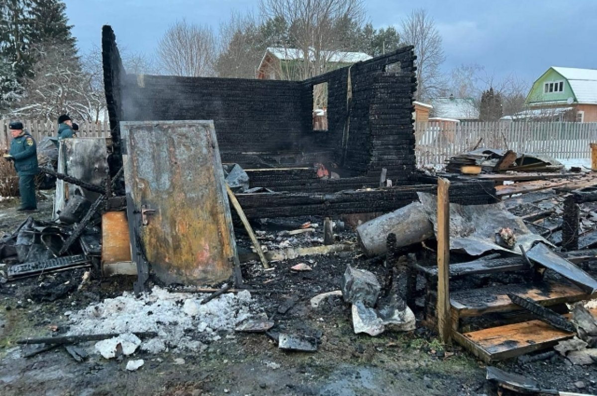 В Тверской области полностью сгорел дом семьи с детьми, есть пострадавшие |  АиФ–Тверь | Дзен