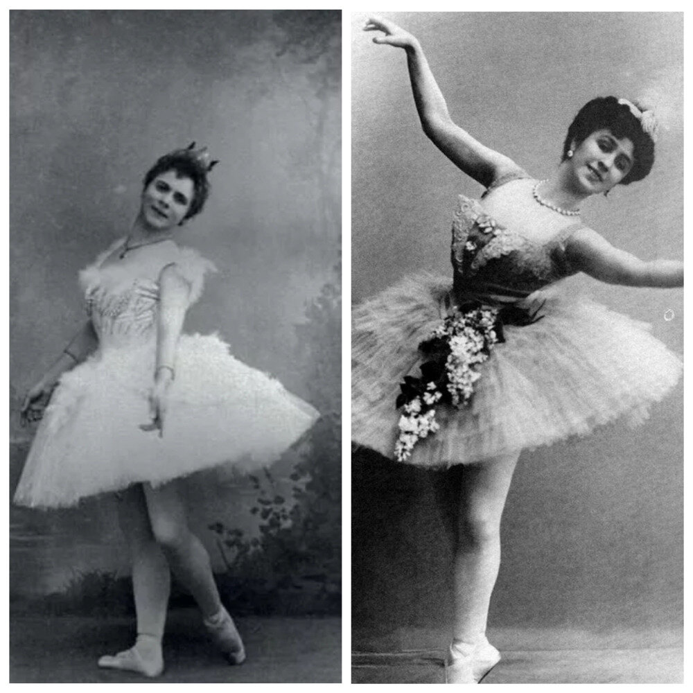 коллаж автора. Пьерина Леньяни и Матильда Кшесинская