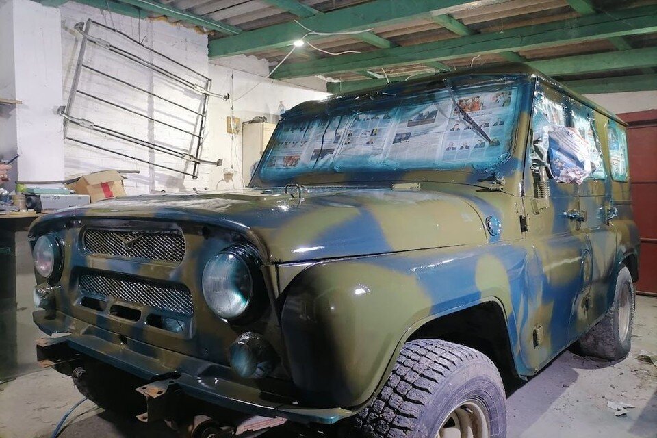     Вот такой «УАЗ» передали в зону СВО: купить его помогли фермеры станицы Кущевской. Фото: личный архив Анны Спесивец.