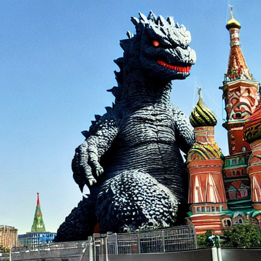 Так нейросеть видит нападения рептилии на Москву 