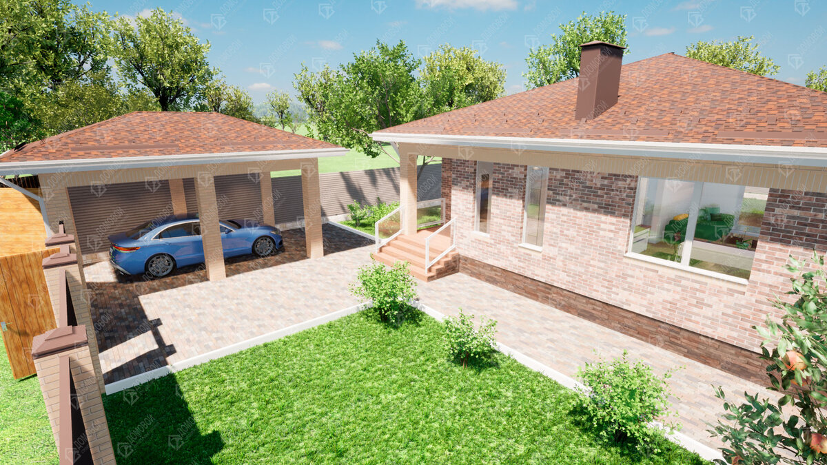 Проект разработан архитектором ООО"Строительная компания "Домовой" (г. Краснодар)