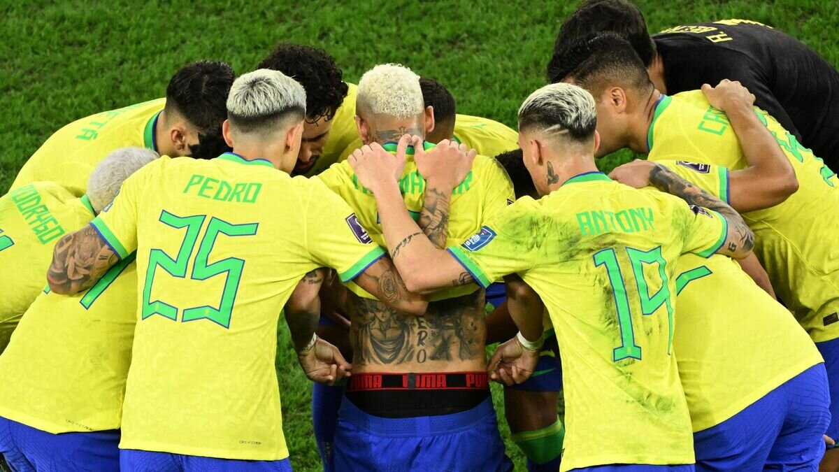    Футболисты сборной Бразилии© AFP 2022 / INA FASSBENDER