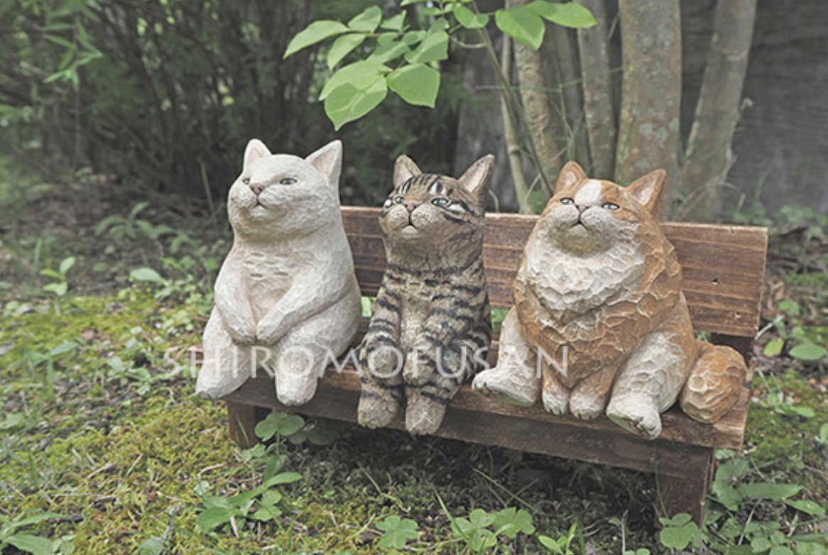 Любители и почитатели котиков, посвящаю этот пост вам :) Широ Мофусан (@shiro_mofusan) — японский художник, который создает милых и очаровательных кошек из дерева, уделяя особое внимание их мимике.-5-2