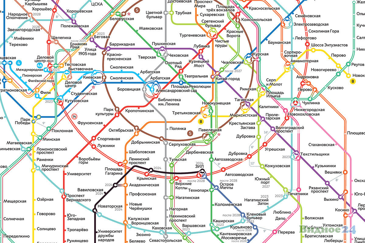 Карта схема метро москвы 2022 с расчетом времени