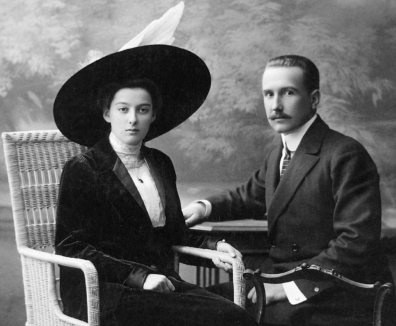 Борис Леонидович Вяземский с женой - графиней Елизаветой Шереметевой.