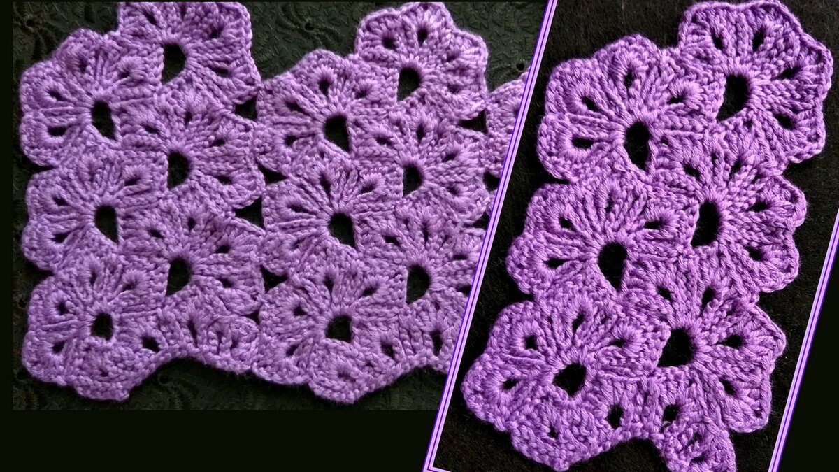 Ленточное кружево. Вязание крючком / Ribbon lace crochet