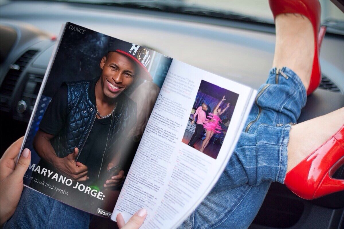 На страницах глянца - где и положено быть звезде! (из личного архива Жоржи Мариано)