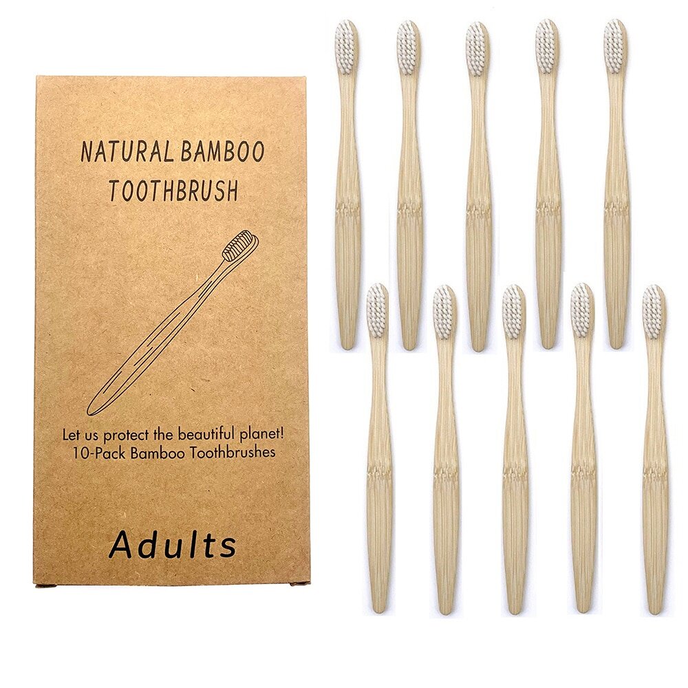 Бамбуковая зубная щетка