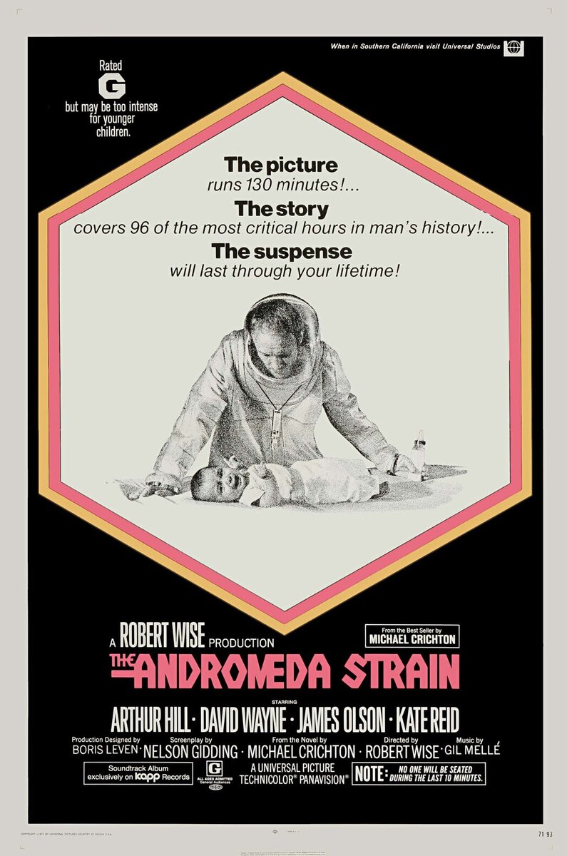 Постер к фильму «Вирус Андромеда (The Andromeda Strain)» 1971 года