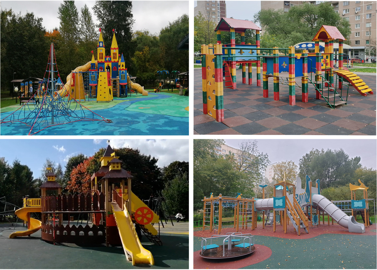 Обзор детских площадок в Москве: Лианозовский парк культуры и отдыха, парк Борисовские пруды, парк Ангарские пруды, площадка на Никитском бульваре                                                                                                                                                 Фото: Савельева Есения 