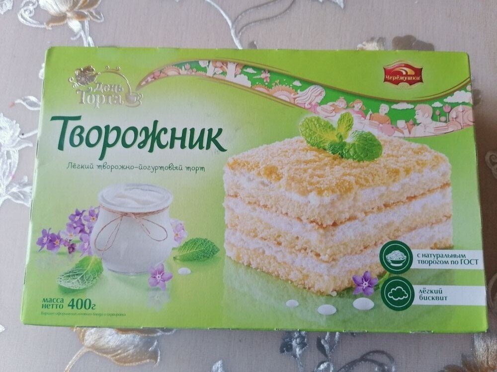 Торт творожник 400 г Черемушки