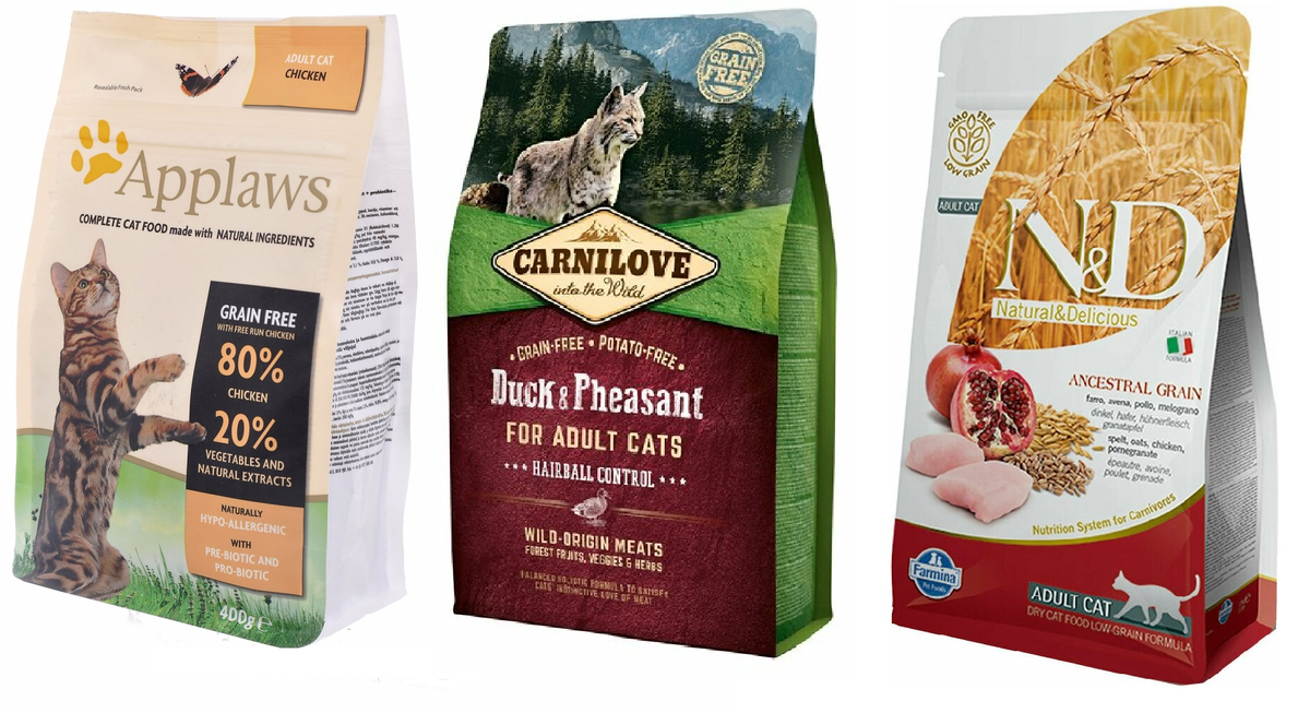 Applaws; Carnilove; Farmina N&D.