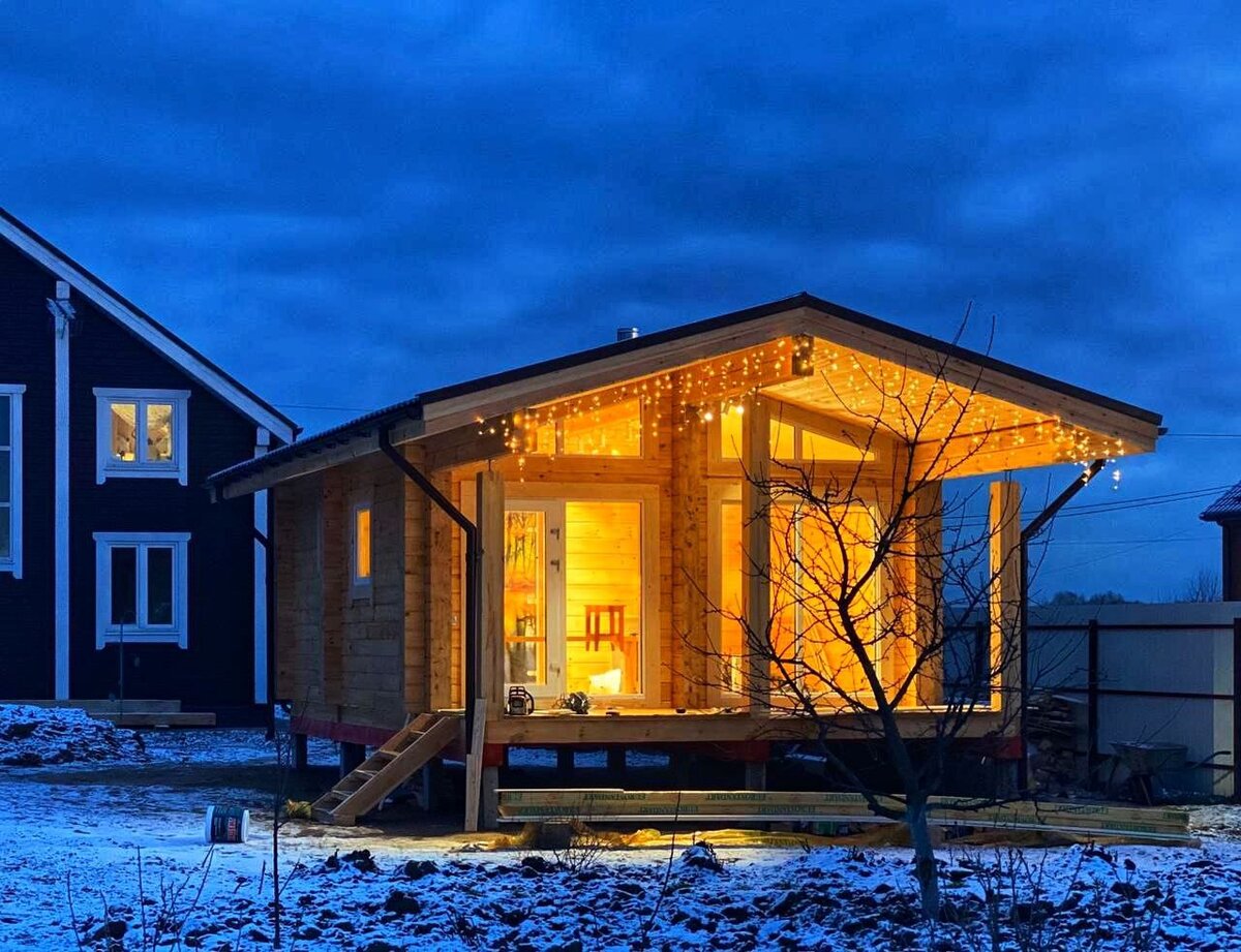 Баня из бруса. Фото из личного архива автора