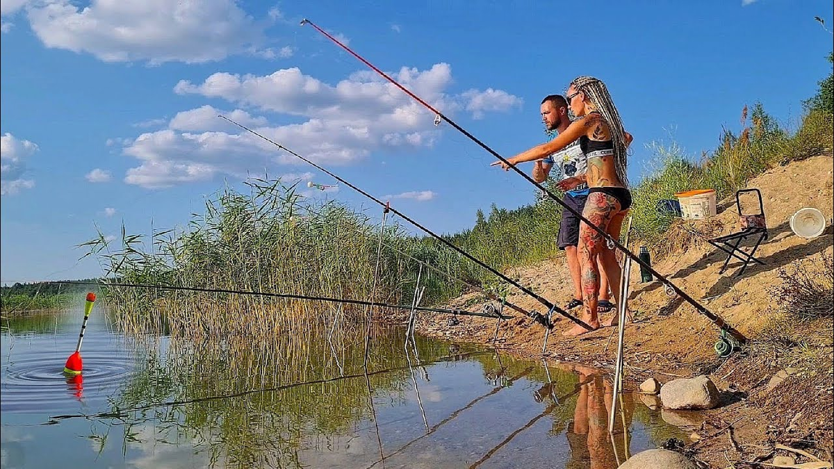 На рыбалке с женой. С женой на рыбалке с ночевкой. На рыбалку с девушкой с ночевкой.