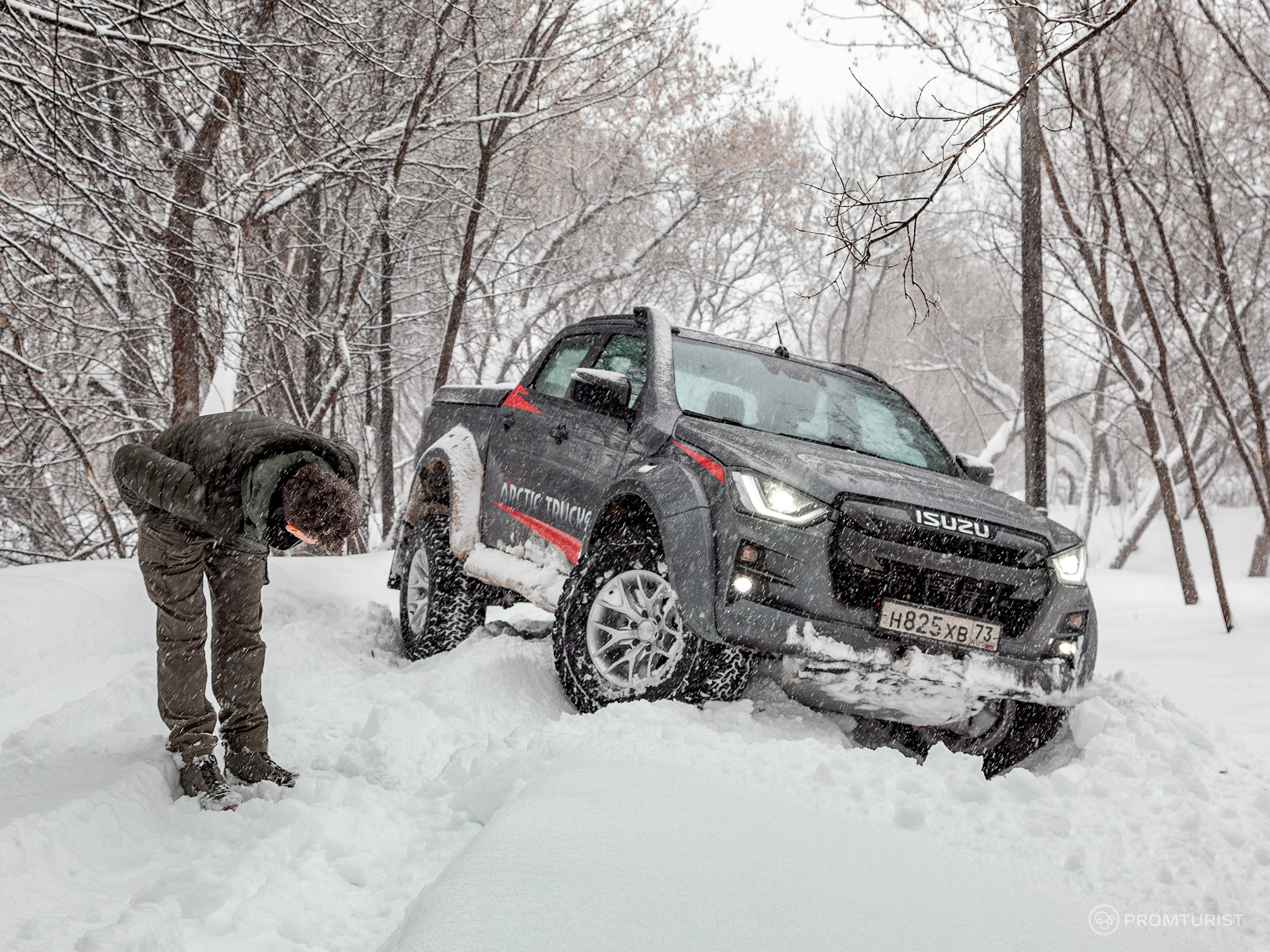 Протестировал Isuzu D-max Arctic Trucks. Монстрический внедорожник, который можно купить в РФ ???15