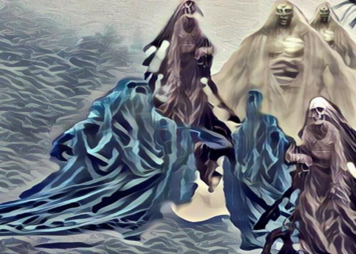 Призраки туманные. Картинка автора.