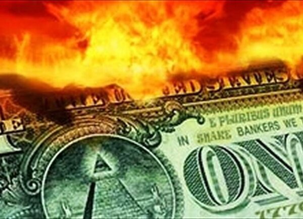 доллар горит