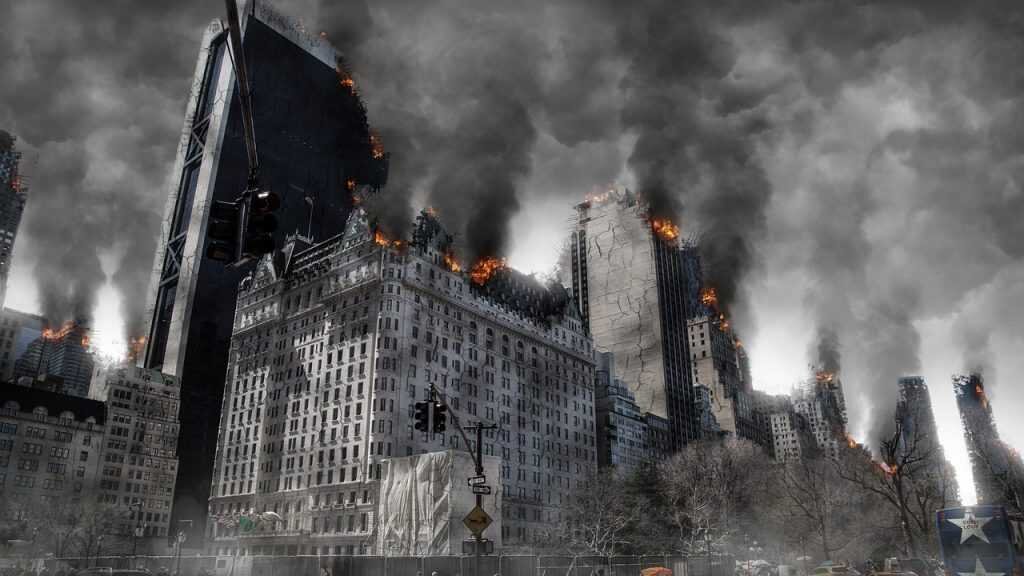 Город после ядерной атаки(иллюстрационное фото)