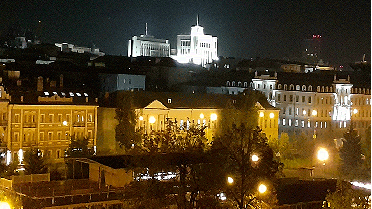 Вид из окна нашего номера отеля "Джузеппе"