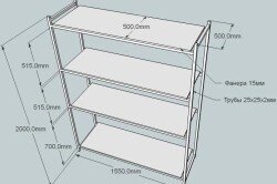 Изготовление стеллажей своими руками