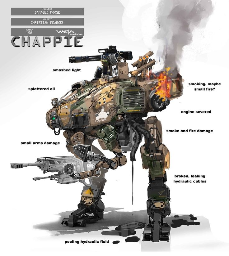 Концептарты Робот по имени Чаппи, меняющие фильм 84.
