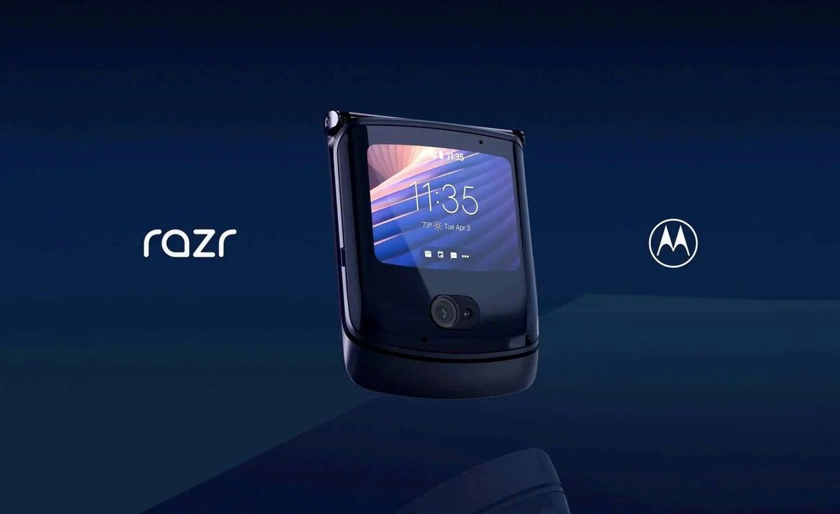 на фото Razr 5g