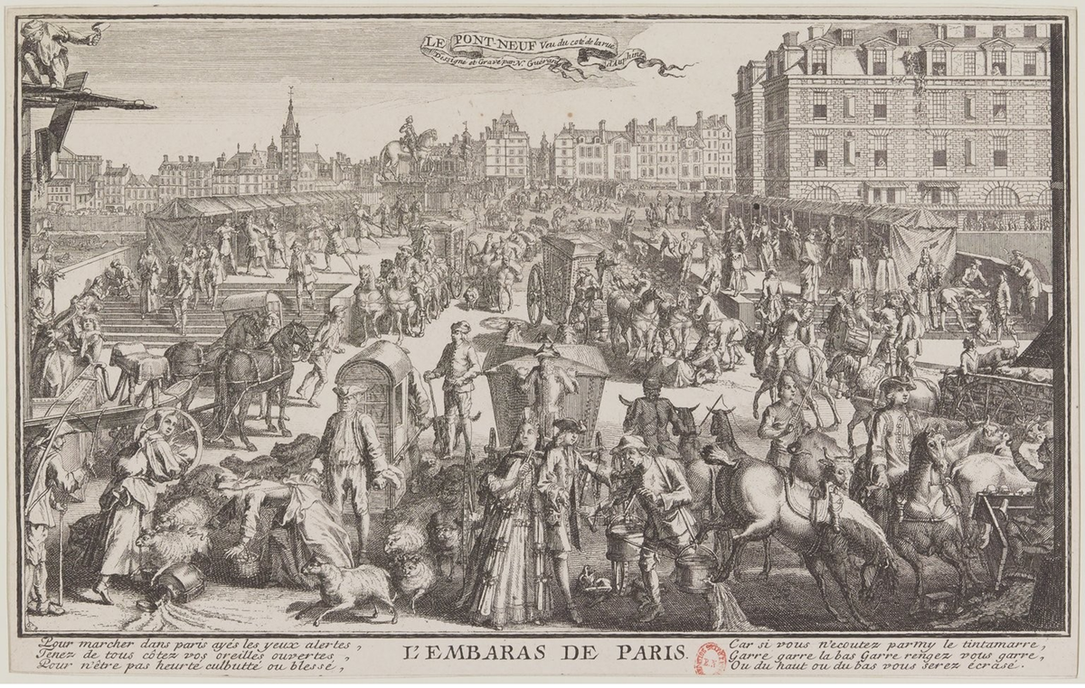 Николя Жерар. Новый мост 1715, © Bibliothèque nationale de France 
