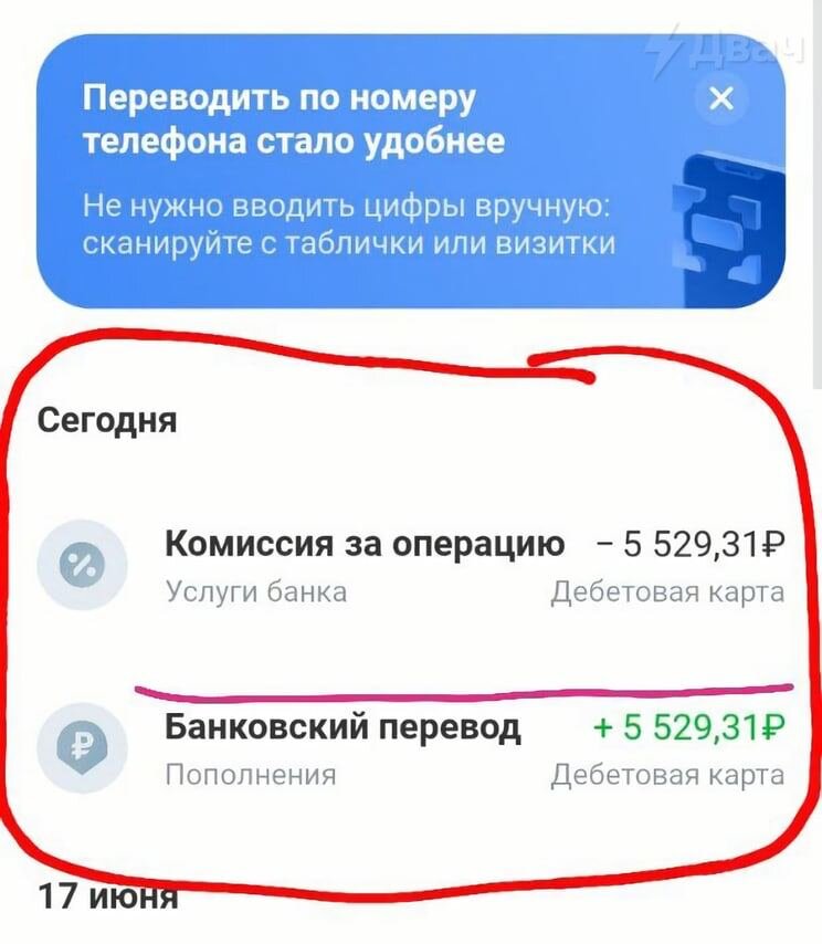 Комиссия равна входящему платежу. 100% денег клиента списано