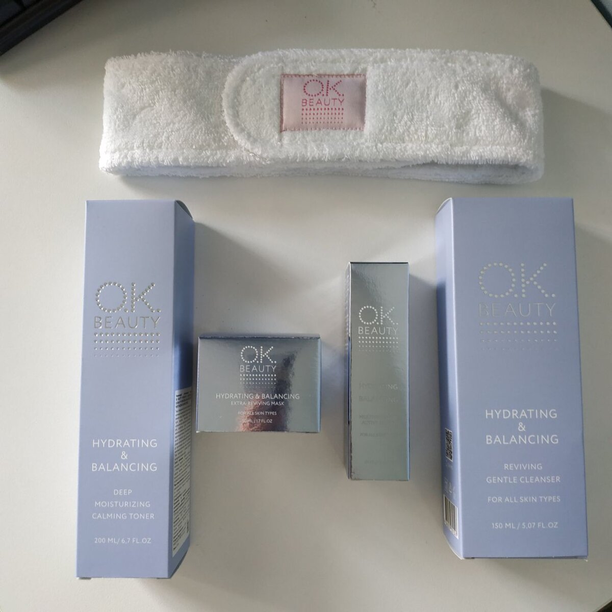Как для лица от OK Beauty и делюсь результатом, замедлить появление новых морщин: заказала увлажняющий уход.