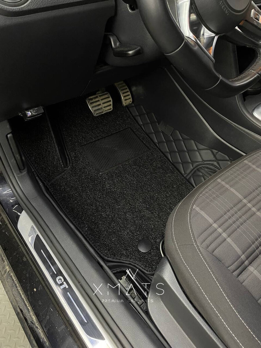 3D коврики из экокожи на Volkswagen Polo Sedan