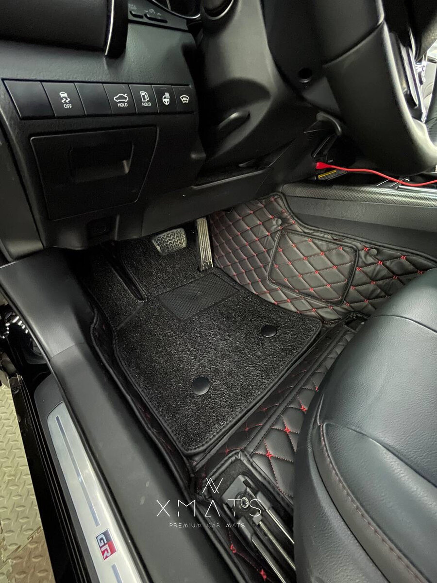 3D коврики из экокожи на Toyota Camry XV70 ( GR Sport )