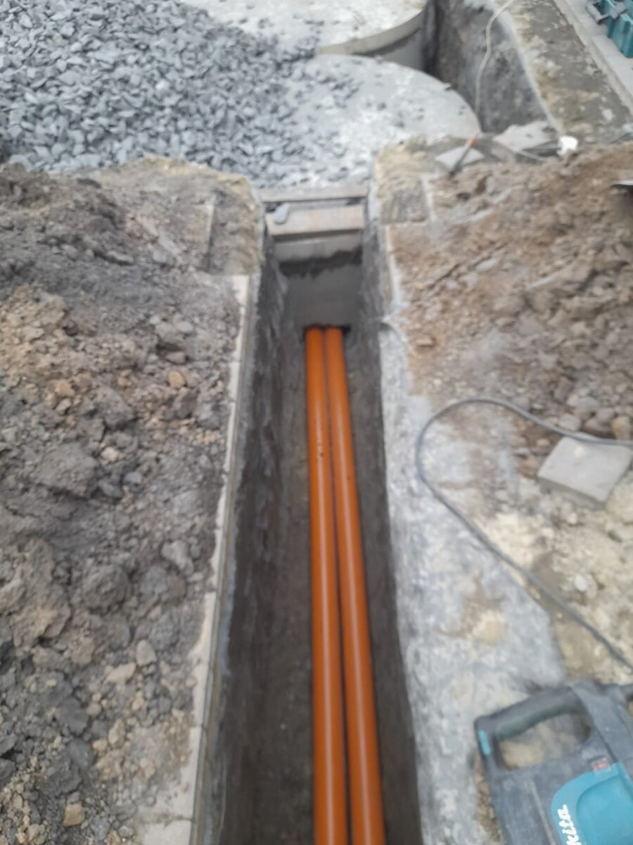 Соединение двух ям