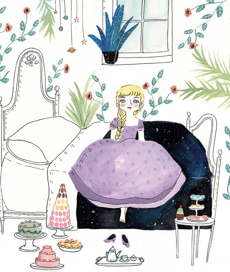 Вот такая принцесса в начале книги