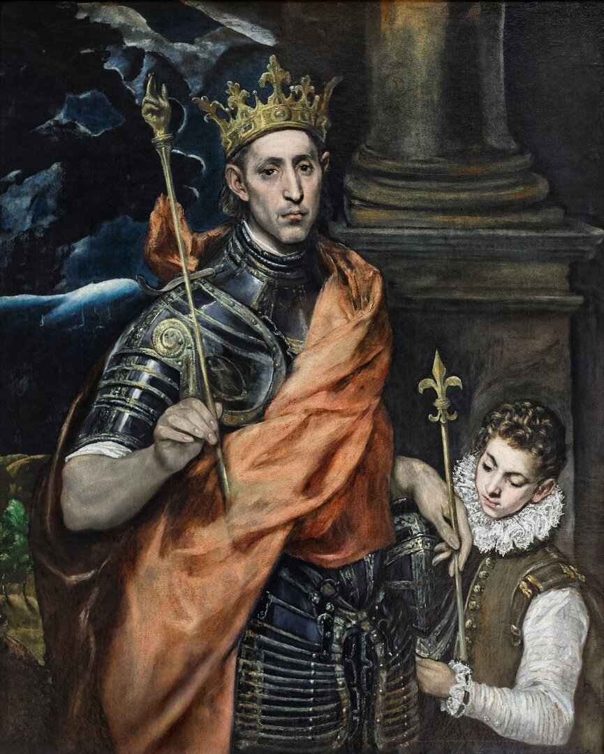 Святой Людовик - картина Эль Греко, 1592-1595 г.