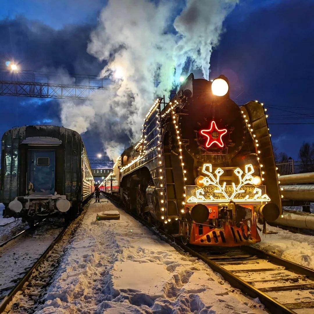 Поезд деда мороза фото