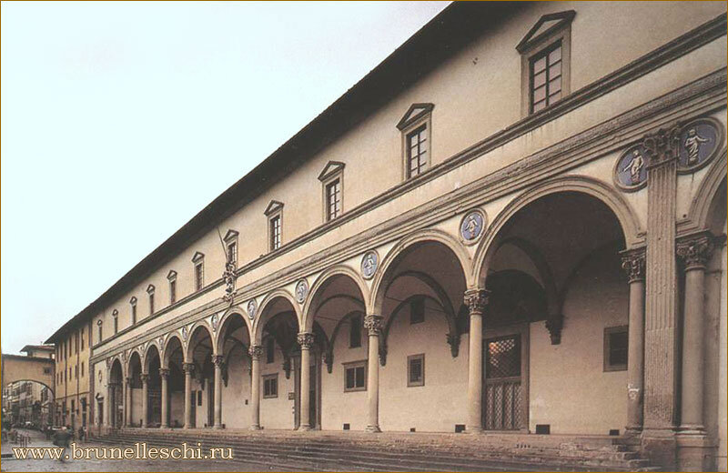 Ospedale degli Innocenti (Приют невинных), Италия, Флоренция. Филиппо Брунеллески