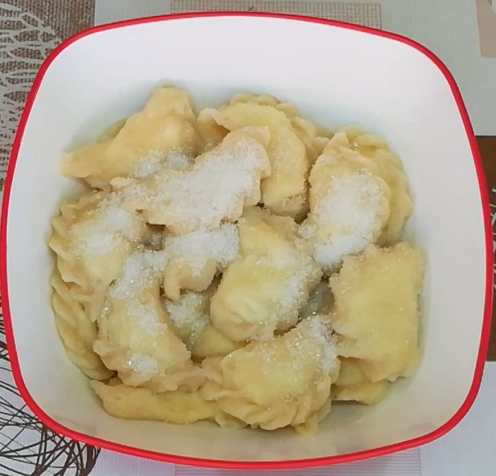 Вареники с творогом из теста на закваске