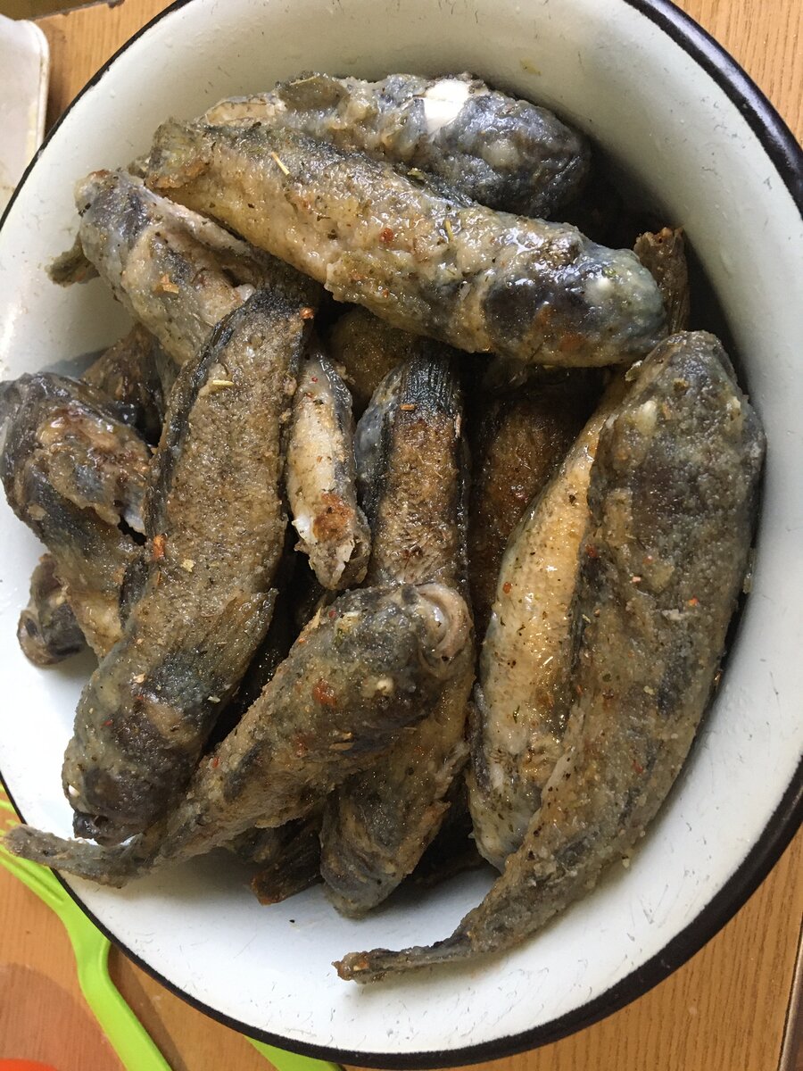 Жареный Бычки