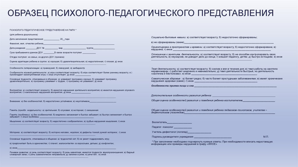 Социальная карта проживающего в интернате