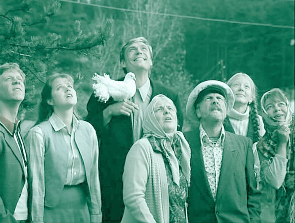 Кадр из фильма "Любовь и голуби"