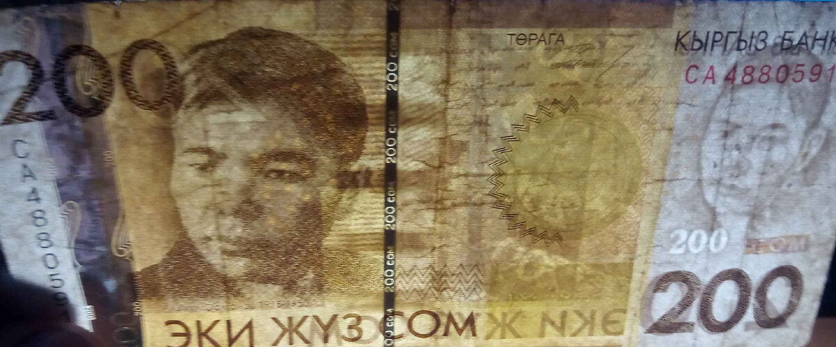 200 киргизских сом 2010 г.