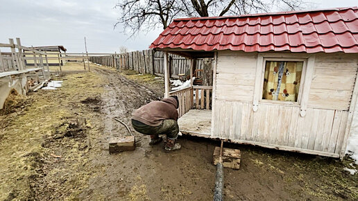 ПЕРЕЕЗЖАЕМ ВМЕСТЕ С ДОМОМ! НАША ФЕРМА! ЖИЗНЬ ПРОСТЫХ ЛЮДЕЙ В ДЕРЕВНЕ!