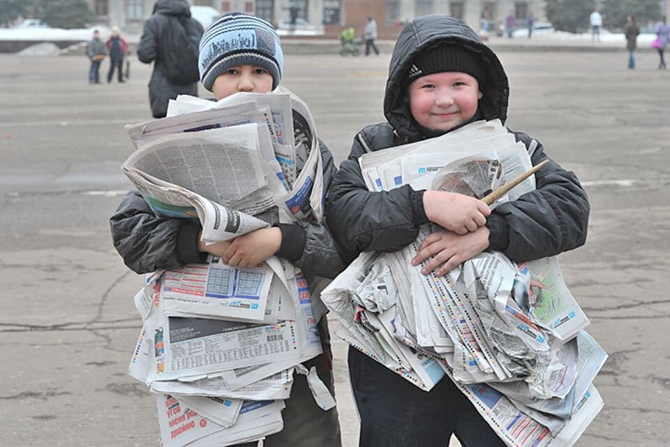 Тверские школьники соревнуются в сборе макулатуры