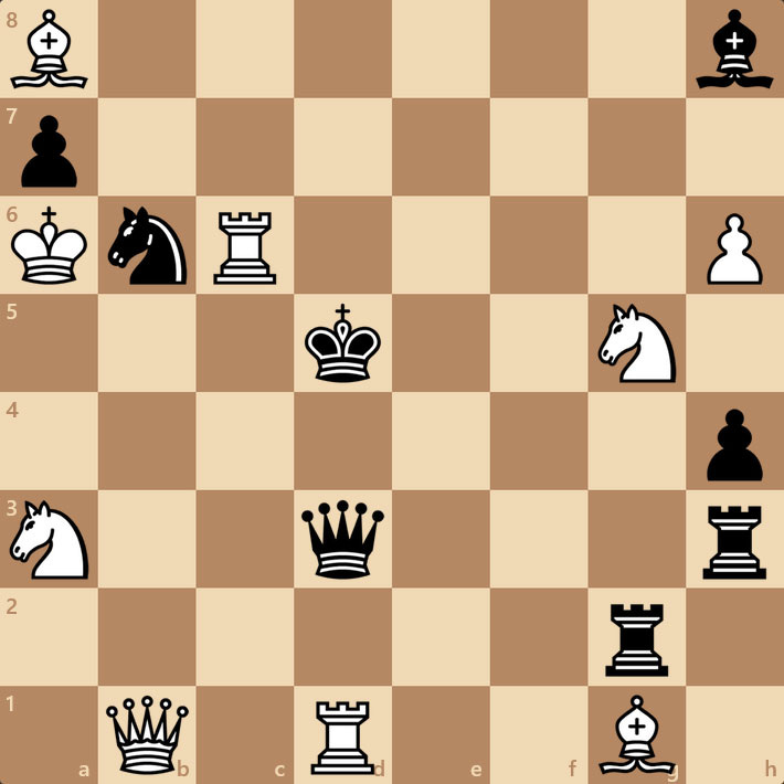 Шахматная задача на мат в 1 ход. Как белым поставить мат черным?