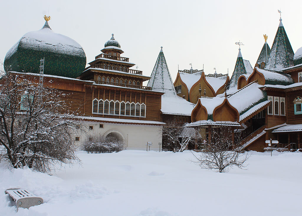 Коломенский дворец царя Алексея Михайловича зимой. Фото: commons.wikimedia.org