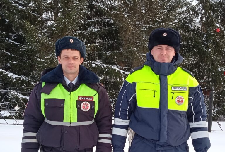    В Октябрьском районе полицейские спасли замерзающего водителя Елена Шкатова
