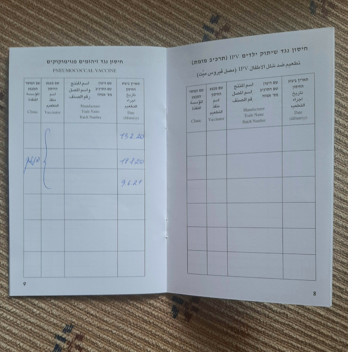 перенесли записи из Российского сертификата в Израильский