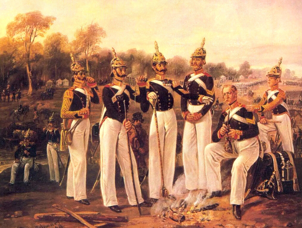 Гвардейские унтер-офицеры. 1849 г.